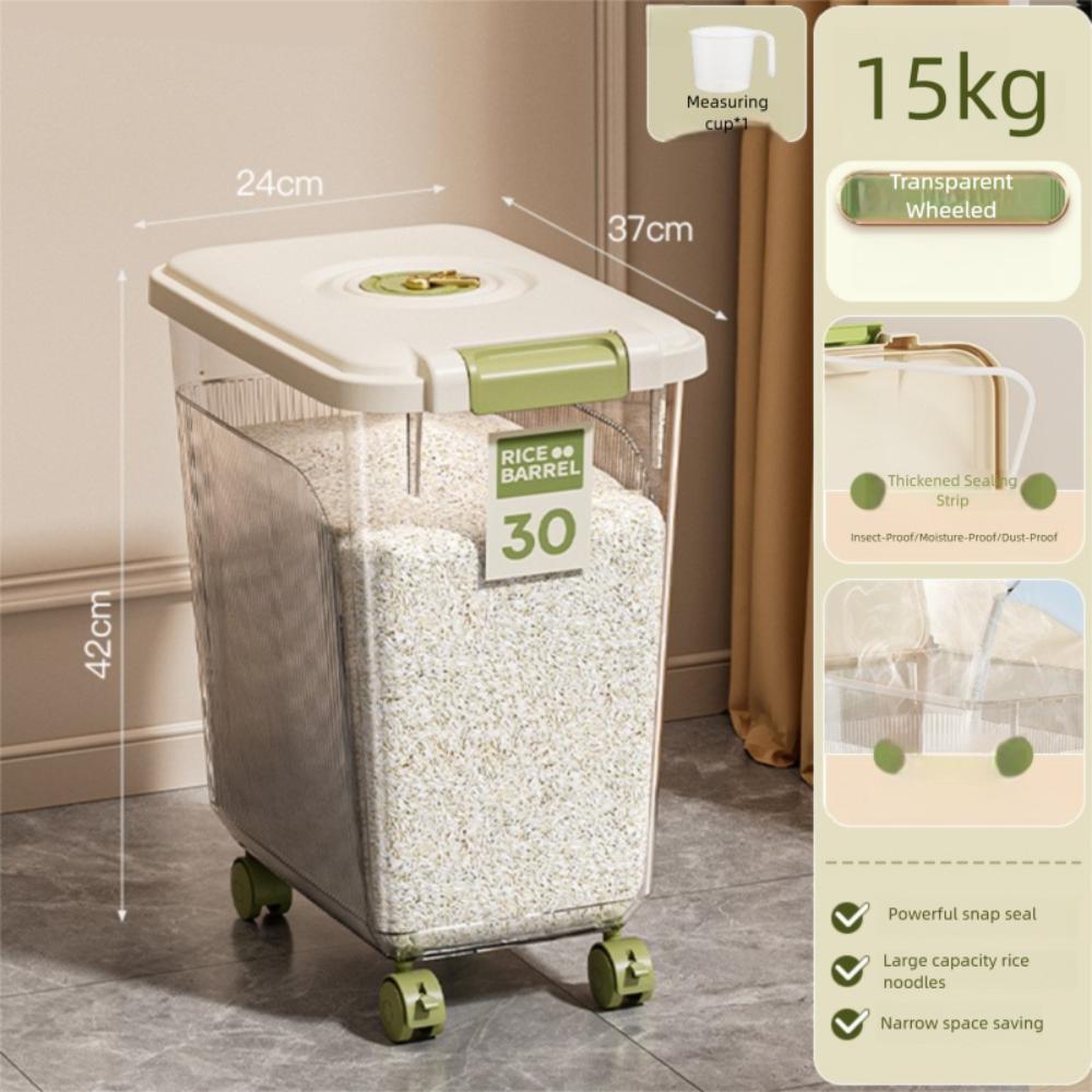 Moisture-proof Rice Bucket Leakproof Cereal Container Creative Food Container