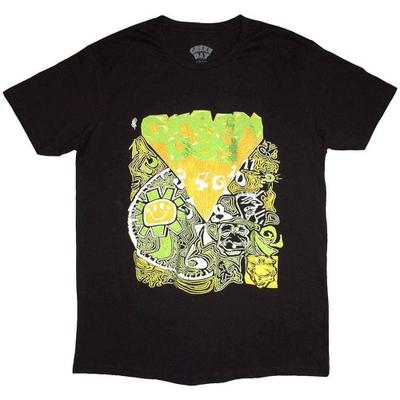 Green Day Унисекс футболка для взрослых Kerplunk Психоделическая