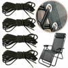 4X Keten Elastic Cord Ropes For Zero Gravity Reclining Garden Sun Lounger Chair