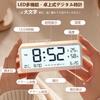 Alarm battery large easy to always brightness digital progressive snooze double 79dB table easy to Japanese instruction manual clock, operated,