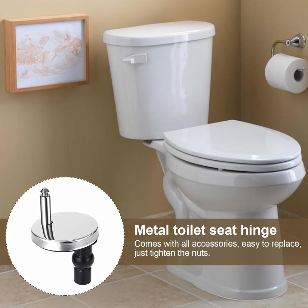 2 шт. Универсальные болты и винты для сиденья унитаза, Замена, быстросъемные крепления для петель сиденья, Детали, Подходят для отверстий 14 мм-16 мм