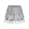 Li Ning X Mister Cartoon Badfive Series Letter Print Быстросохнущие дышащие баскетбольные шорты мужские шорты Shark-Gray Antarctic-Gray AAPT047-7