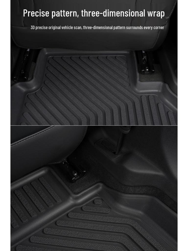 Durable, dirt-resistant, easy-clean, TPE eco-friendly anti-slip floor mats for 2025 Volkswagen Teramont Pro.