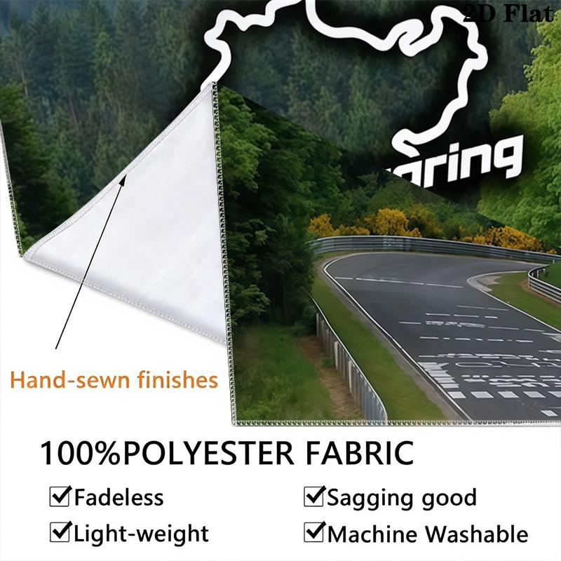 Nurburgring Wall Tapestry Aesthetic Wall Hanging Printed Fabric Blanket Decorative Tapestries for Bedroom Living Room Home Decor
