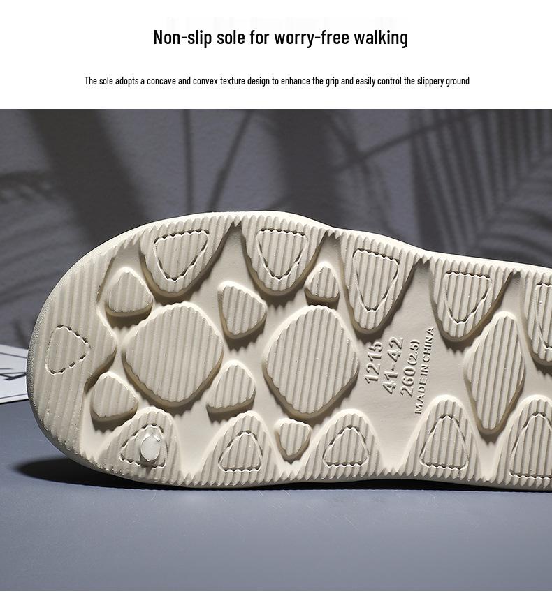 Мужские уличные шлепанцы на толстой подошве: Удобные, износостойкие, легкие спортивные сандалии для использования в помещении/на улице.