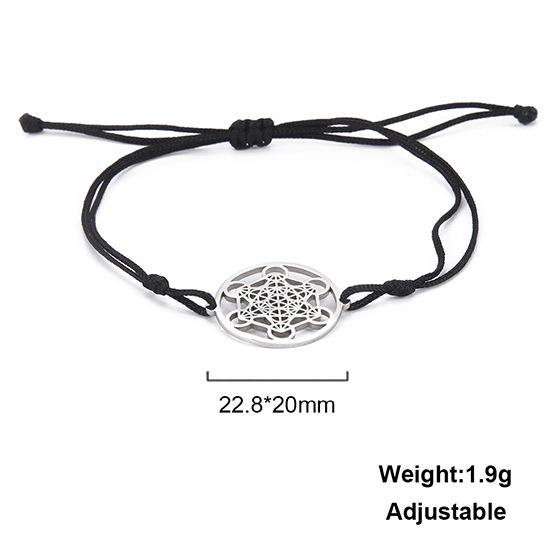 Retro Stainless Steel Personality Witch Knot Dog Paw Bracelet