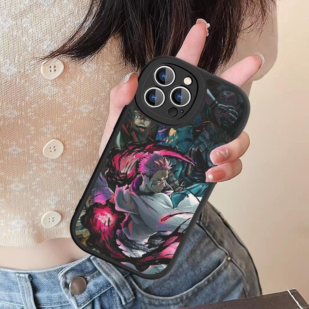 Чехол для телефона Jujutsu Kaisen Рёмен Сукуна Жесткая Кожа Для IPhone 16 15 14 13 12 Mini 11 14 Pro Max Xs X Xr 7 8 Plus Fundas