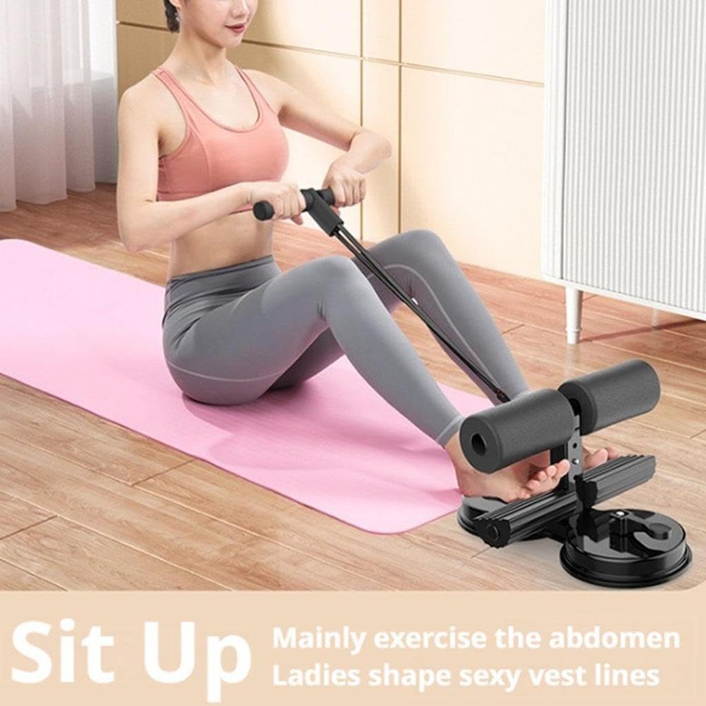 Sit Up Assist Device For Home Use, Double Suction Cup, Slip Strap, Adjustable Drawstring, Fixed Abdominal Roll, Fitness Equipment For Home Use