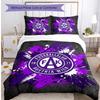 Austria Wien FC Printed 3PCS Bedding Set Breathable Duvet Cover with Pillowcases Decorative Bed Linen for Bedroom Home