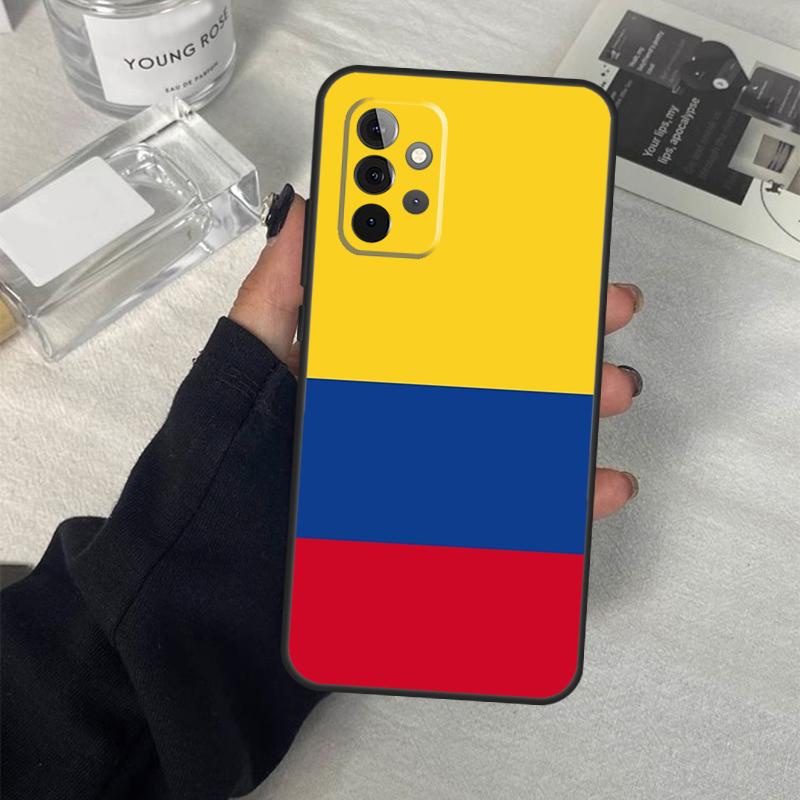 Чехол с флагом Колумбии для Samsung Galaxy A54 A34 A14 A36 A56 A06 A13 A53 A32 A12 A22 A52 A35 A17 A16 A55 A15