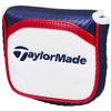 TaylorMade Austec Putter Cover Mallet, White/Navy/Red, Men's Headcover, 2015 Spring/Summer