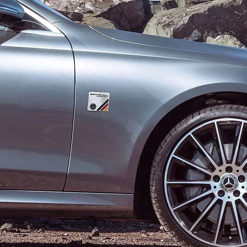BTY4 1Pcs 3D Metal Stickers Car Body Trunk Decal For Mercedes Benz W203 W204 W205 W206 W176 W177 W212 W213 X156 X253 W117 W118