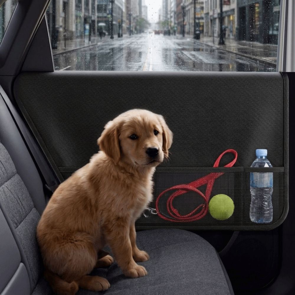 Anti Scratching Car Door Protector Mesh Pocket Car Door Guard Pet Door Cover Auto Doors