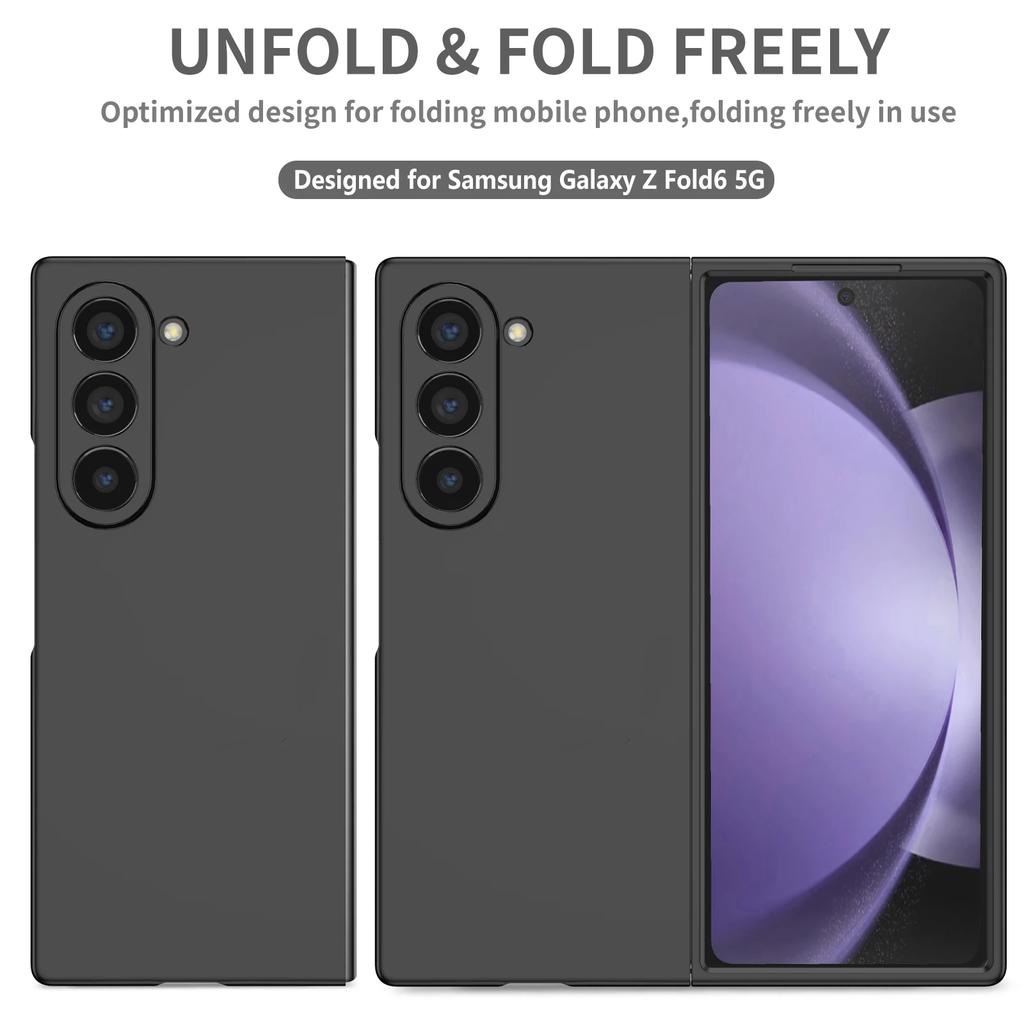 Складной Антибликовый Ультратонкий ПК Чехол для Samsung Galaxy Z Fold7 5G Fold 7 Fold6 Fold5 Fold 6 5 4 3 2 Fold4 Fold3 Fold2