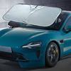 The Car Sunshade Is Made Of Thickened Titanium Silver Fabric That Protects The Windshield From Heat And Ultraviolet Rays, Suitable For Sedans And SUVs