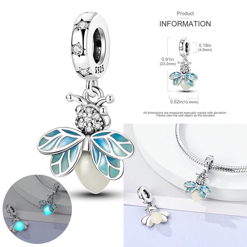 Copper Firefly Charm Love Mom Sea Turtle Beads Angel Wings Charms For Diy Original Bracelet Family Sister Jewelry