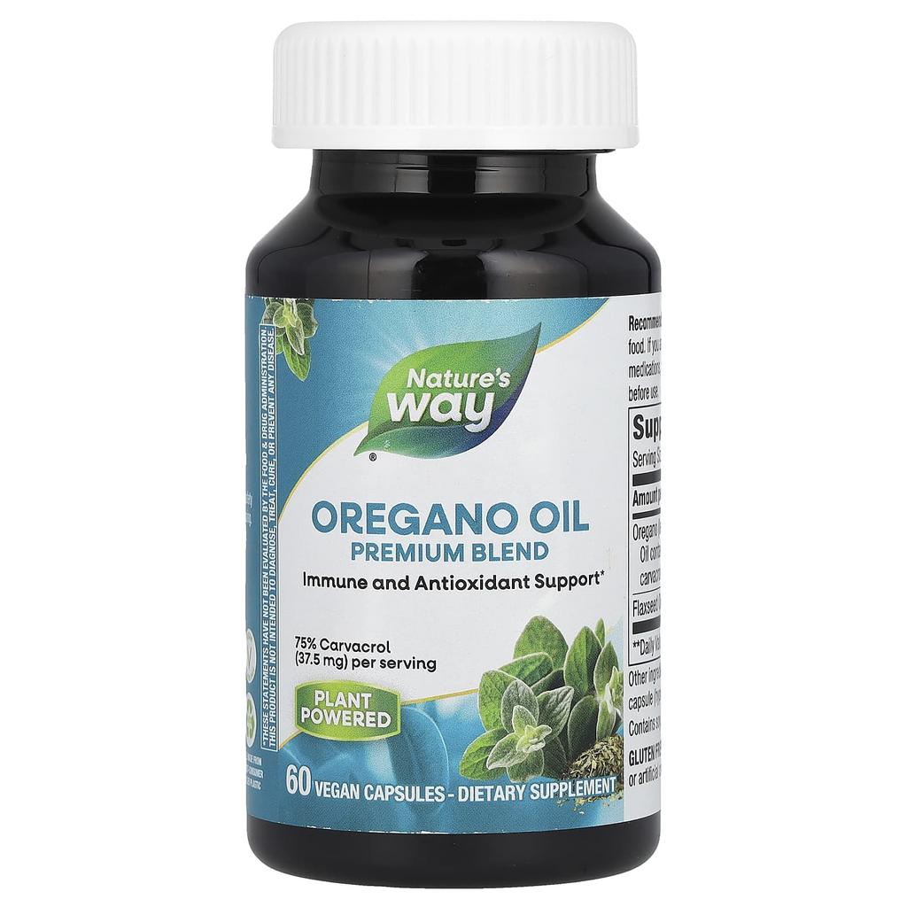 Nature's Way Oil of Oregano, 60 Veggie Capsules