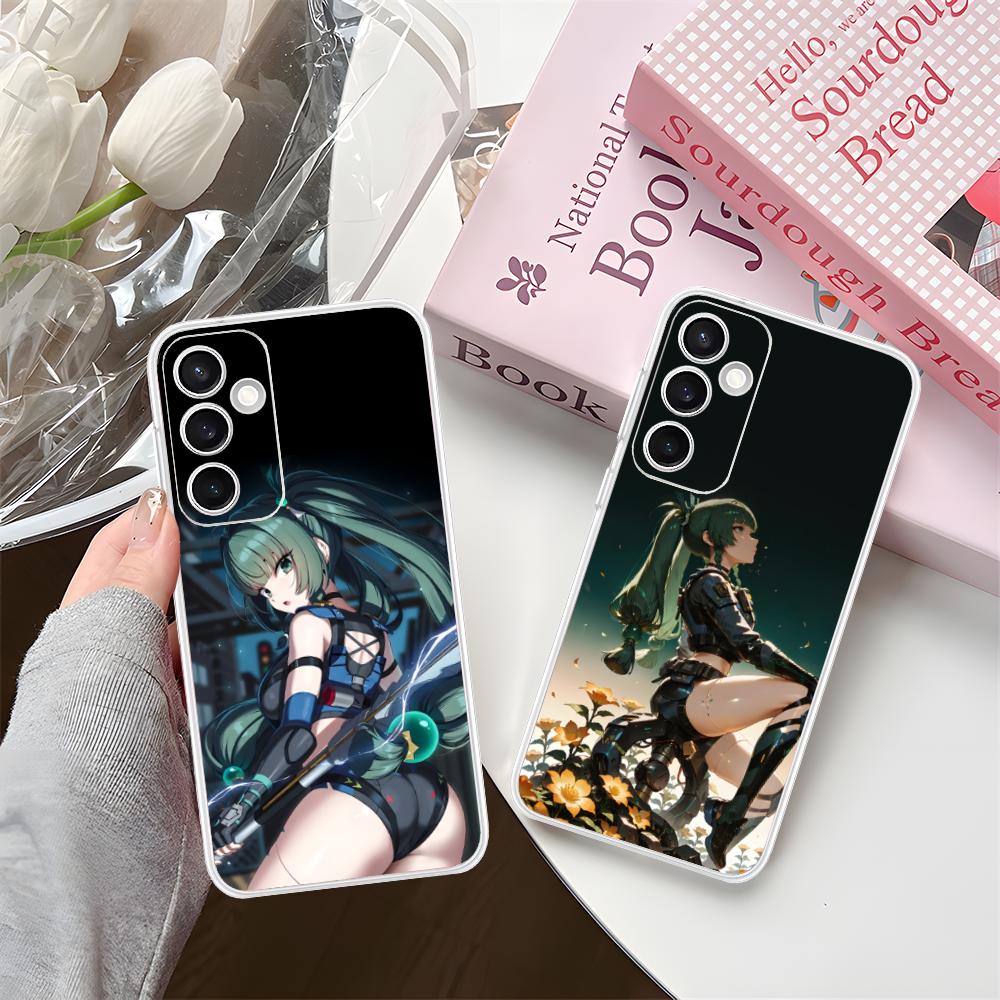 Чехол для телефона Zenless Zone Zero QingYi для Samsung Galaxy S25 S24 S23 S22 S21Plus FE Ультрапрозрачный Цветной Чехол Красивые Мобильные Телефоны