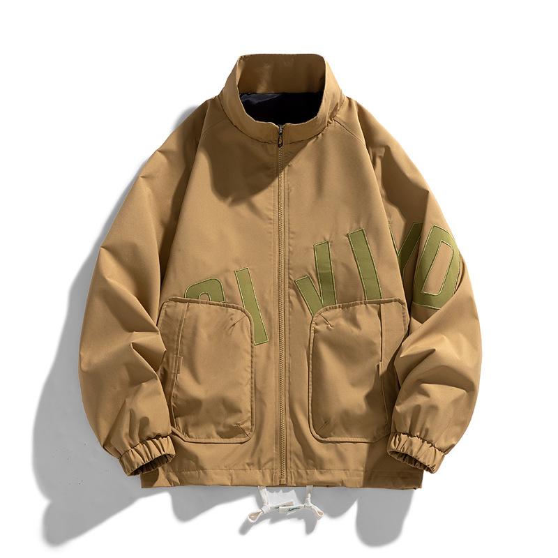 Американский свободный бейсбольный свитер с круглым вырезом, универсальная повседневная корейская версия, куртка на весну и осень, двухсторонняя мужская куртка