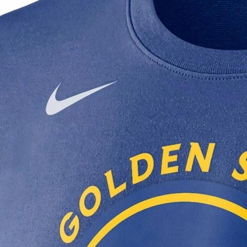 Nike Мужская футболка с коротким рукавом, однотонная, с графическим принтом, синяя