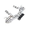 Dual Muffler Exhaust Tailpipe with Valve for 2019-2023 Chevrolet Corvette C8 Z06