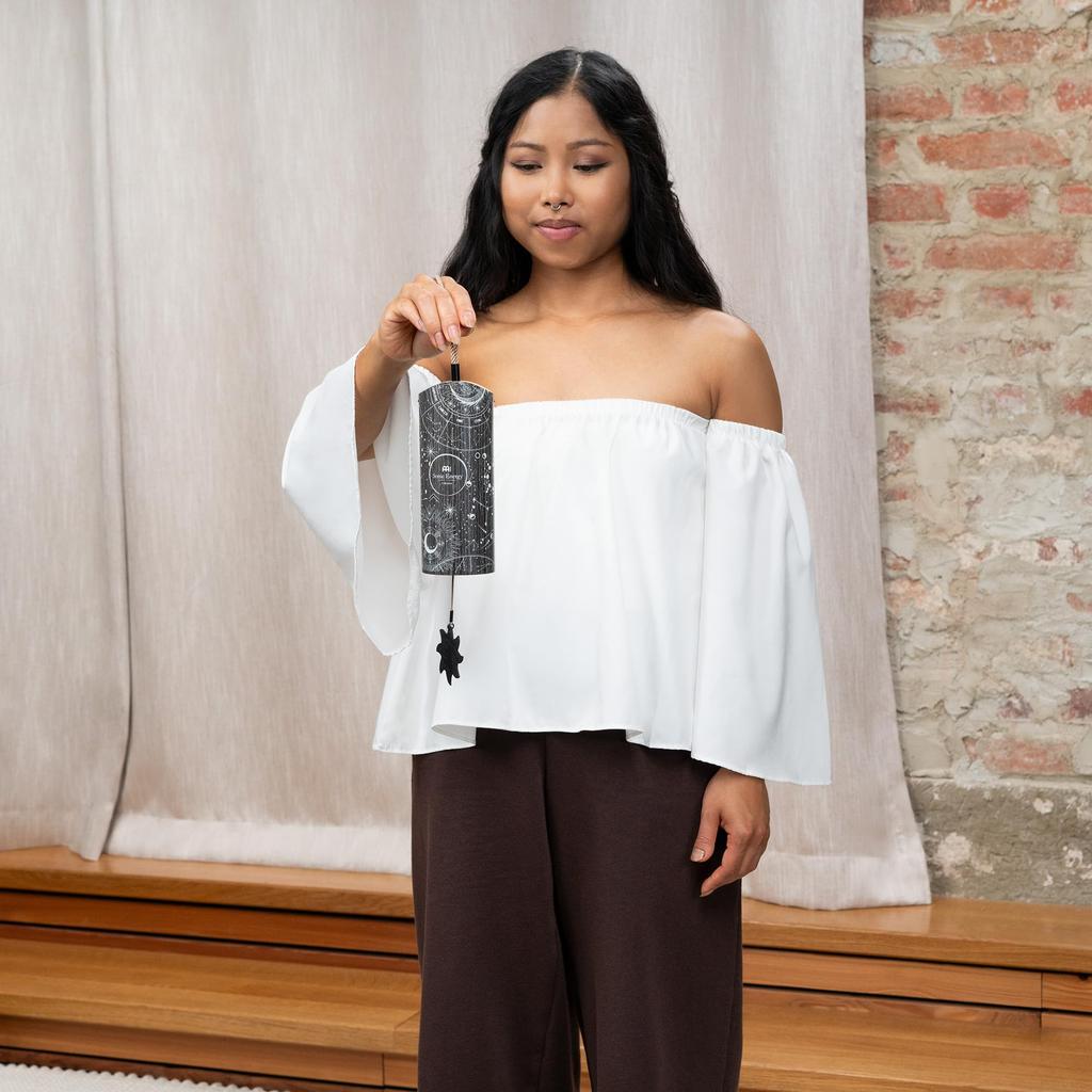 MEINL Sonic Energy Collection Cosmic Bamboo Chime Stella (Night) by CBCSTELLA [Includes Two Wooden Pendulums, One Acrylic]