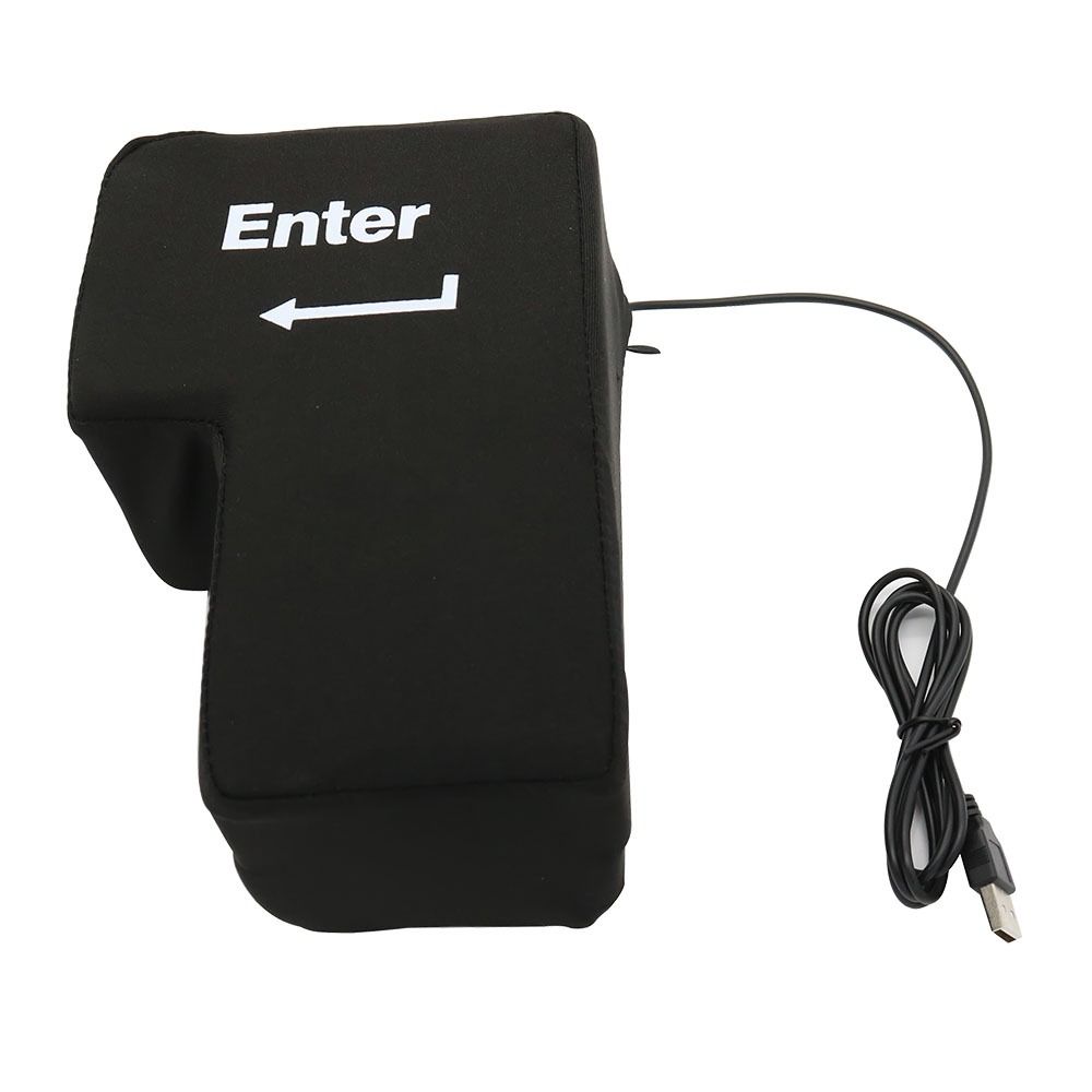 Подушка для рабочего стола Большая клавиша Enter USB-клавиатура Компьютерная клавиша Enter USB-кнопка вентиляции Офисные принадлежности