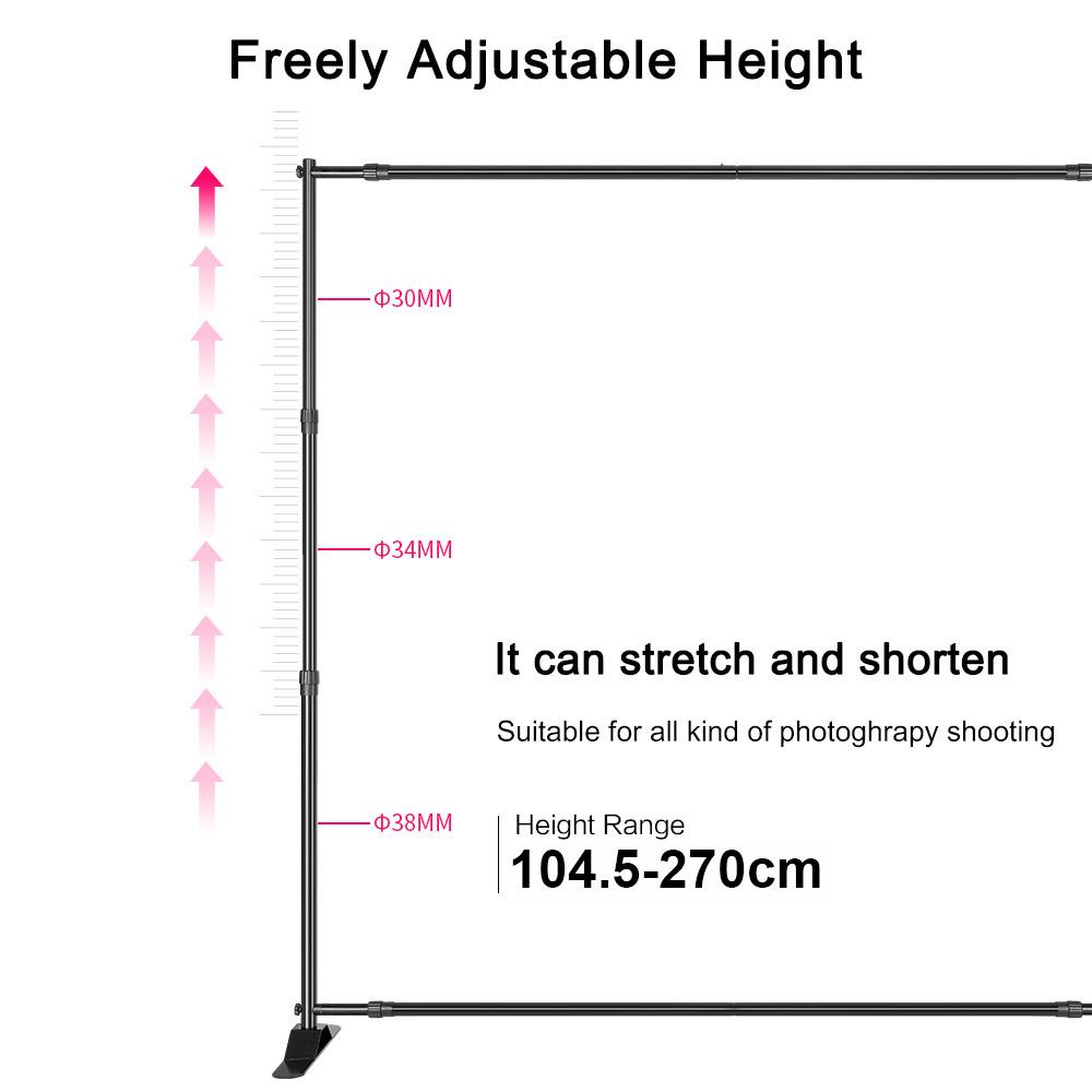 Backdrop Stand Aluminum Alloy   Photo Video Studio Background Support Stand with Carrying Bag