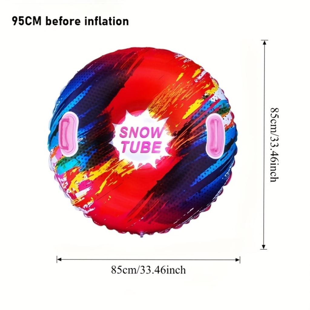 Colorful and Fashionable Inflatable PVC Foldable Winter Ski Ring Suitable for Snow Drifting/outdoor Leisure Family Activities