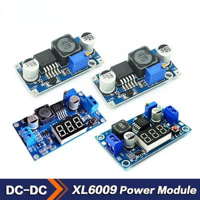 XL6009 Повышающий преобразователь 4A, регулируемый, 15 Вт, от 5–32 В до 5–50 В, модуль источника питания постоянного тока, высокая производительность, низкая пульсация