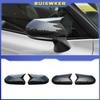 For Toyota Camry 2018-2025 Car Rearview Side Mirror Cover Wing Cap Exterior Door Rear View Case Trim Carbon Fiber Look Black