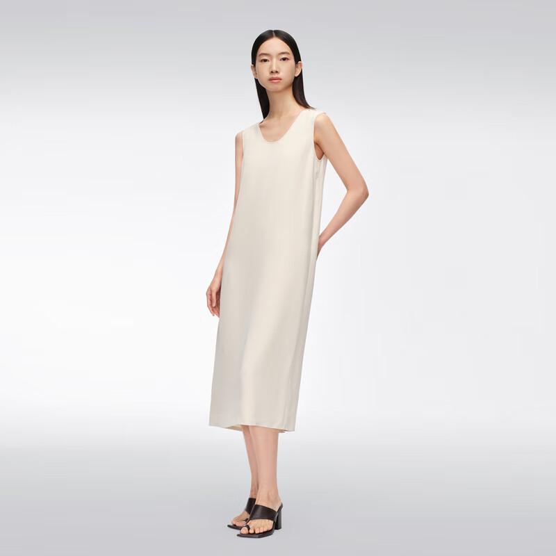 Женское платье без рукавов из тяжелого шелкового крепа OVV