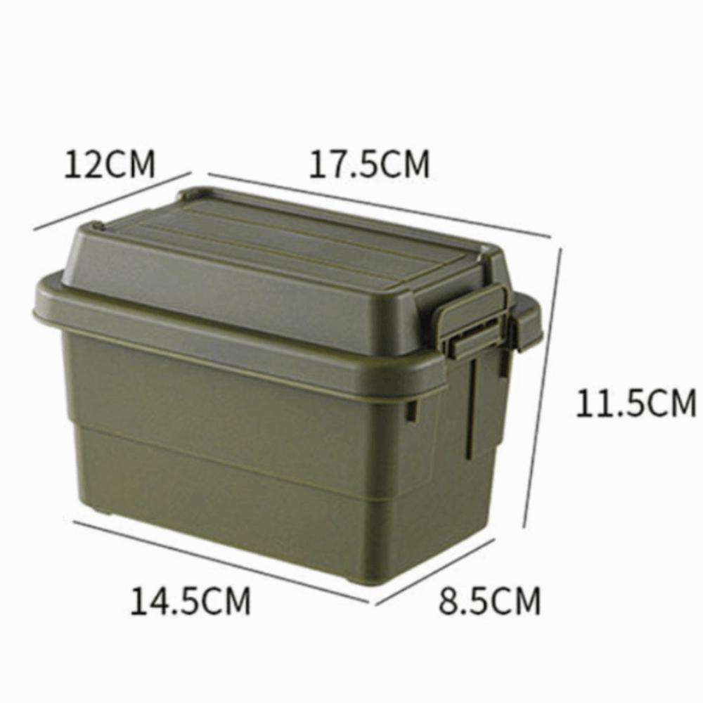2 Pcs Waterproof Outdoor Storage Box PP Multifunctional Storage Box Camping Activities