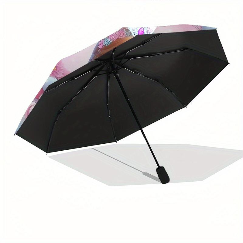 Anna, Frozen Automatic Opening and Closing Umbrella, Compact Travel Umbrella, Lightweight and Portable, Suitable for Beach Commuting Busines