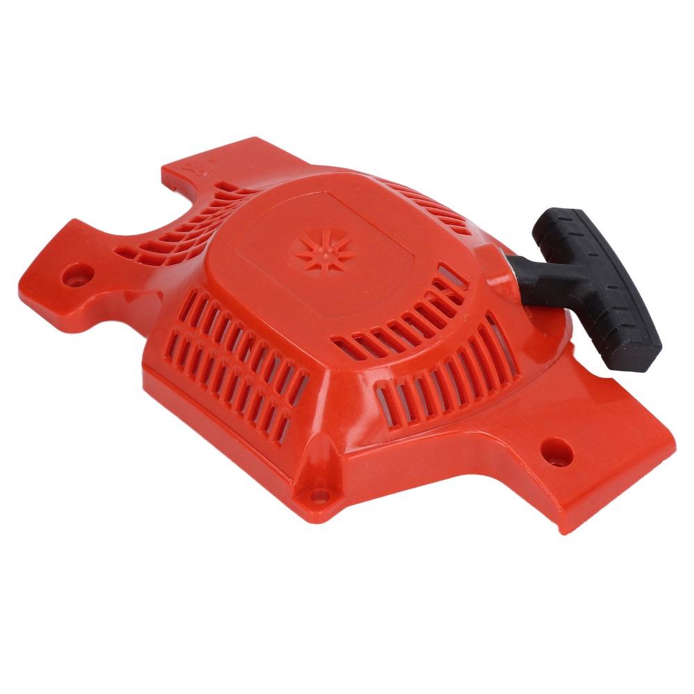 Compact Recoil Pull Starter Orange Starter Replacement for Husqvarna136 137 141 142 137E 142E
