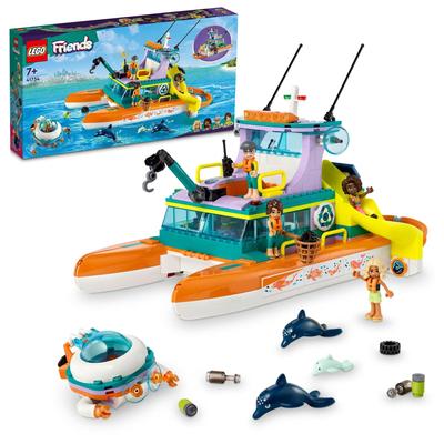 LEGO Friends Морская спасательная лодка 41734 Игрушечный блок Подарочная лодка Корабль Девочки 7 лет ~
