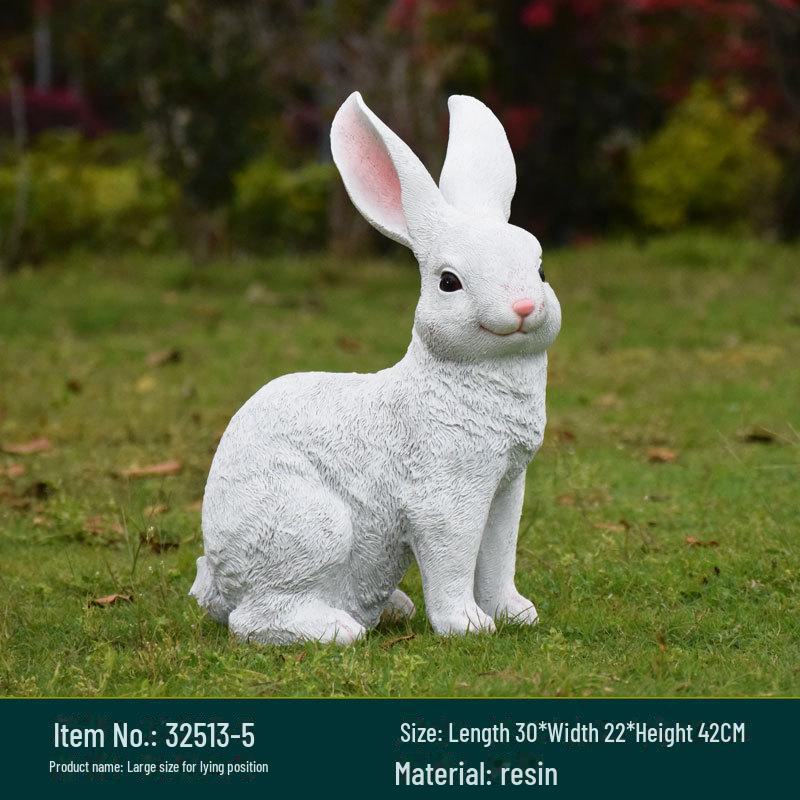 Садовые фигурки кроликов из смолы: Декоративные имитационные животные