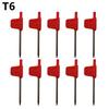 10 шт. гаечный ключ Torx для электроинструмента T5 T6 T7 T8 T9 T15 T20 T-образный гаечный ключ, новый гаечный ключ Torx