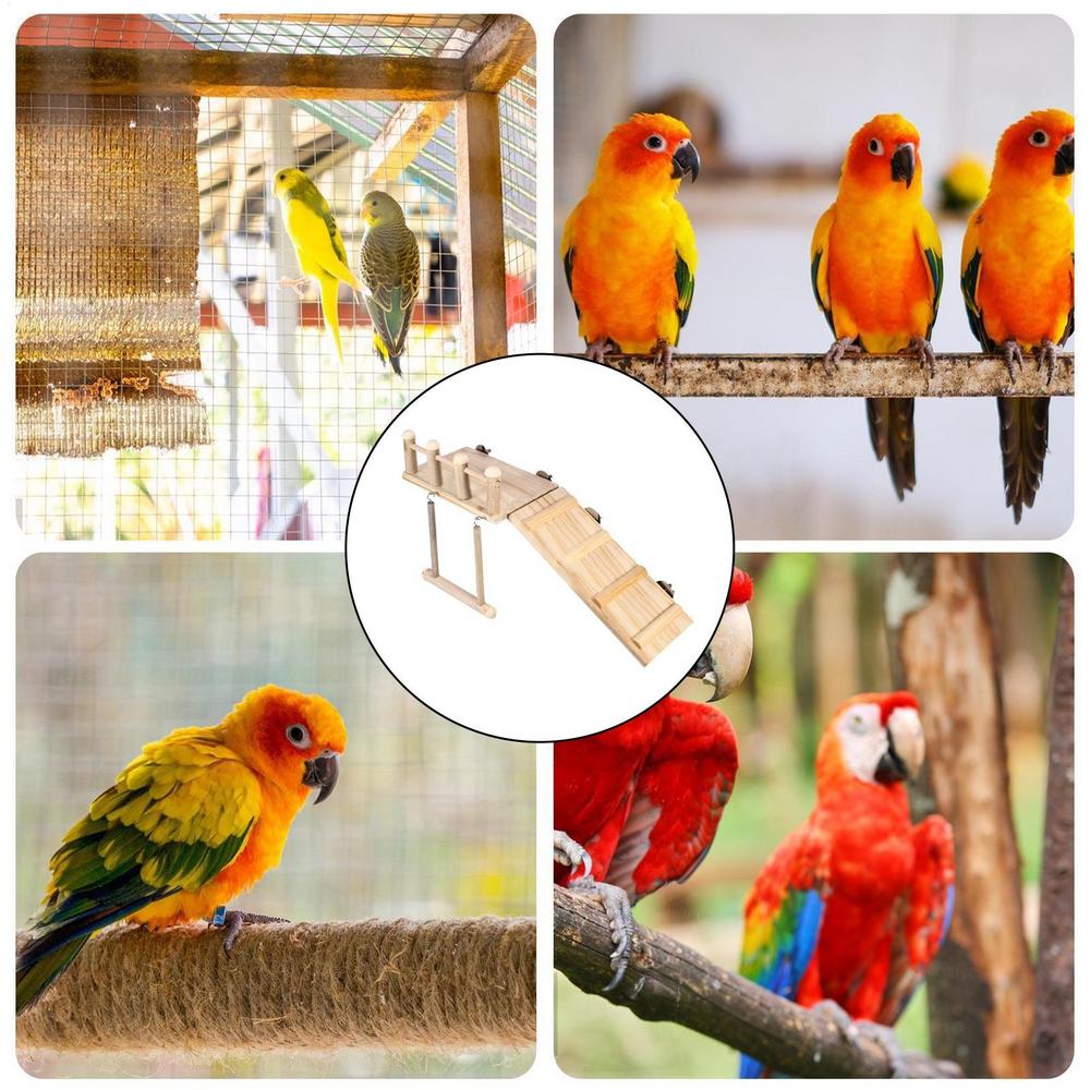 Игровая площадка для птиц попугаев жердочка клетка для неразлучников лестница качели игрушки для ара кореллы дерево попугай игры тренировки