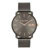 Authentic COACH Elliott 36mm Women's Watch (14504385) In Gray IP/RG with Gray Sunray Dial and Mesh Dial