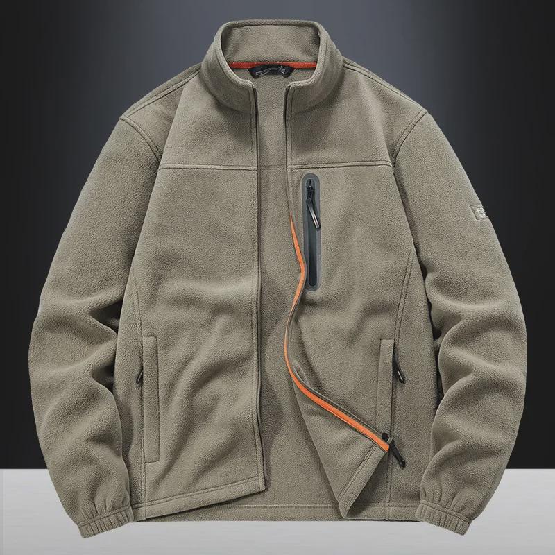 Осенне-зимняя теплая флисовая куртка 8918