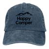 Camper Camping Multicolor Hat Peaked Women's Cap Black Mountain Personalized Visor Protection Hats