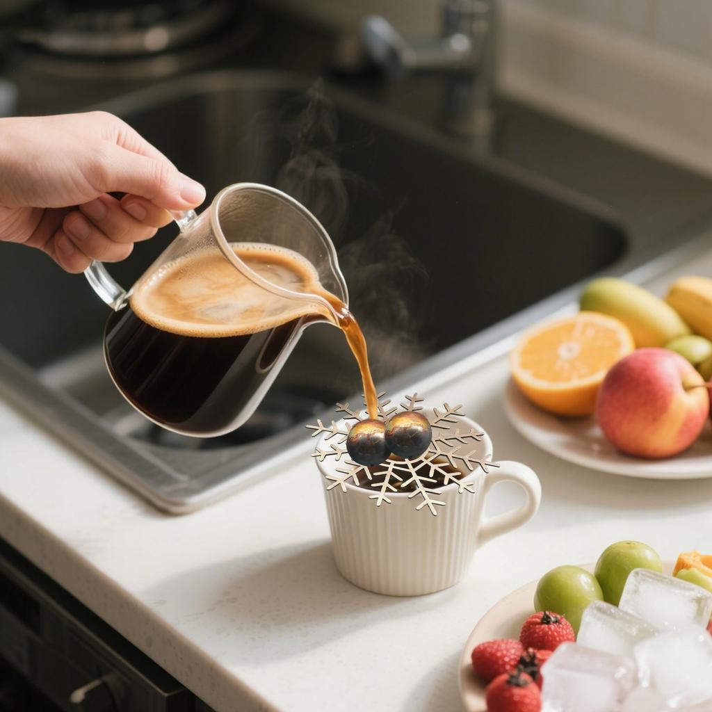 2x Шарика из нержавеющей стали 1x Набор снежинок из нержавеющей стали, Камни для виски и водки, Металлические кубики, Камень для охлаждения мгновенного капельного кофе, Охладитель для пива и вина B