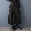 Plus Size High Waist Vintage Black Spring Autumn Casual Loose Long for Woman Skirts Womens Skirt