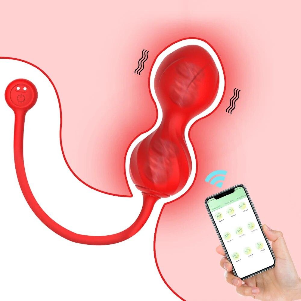 APP Remote Control Vibrator Female Bluetooth G Spot Vibrators for Women Vagina Ball Wear Vibrating Panties Sex Toy for Adults 18