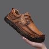 Classic Men Casual Leather Shoes  Lace-Up Shoes Versatile Leisure Walk Shoe Male Slip-on Sneakers Handmade Driving Flats