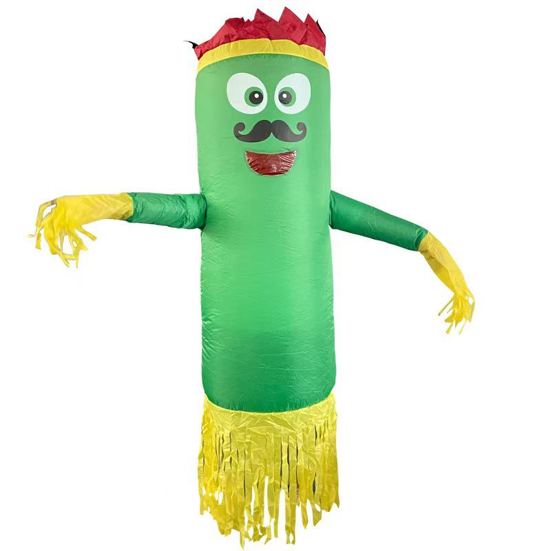 Надувной костюм Снеговика для трансграничных вечеринок - Забавный Косплей-Маскот для Рождественской и Хэллоуинской вечеринки