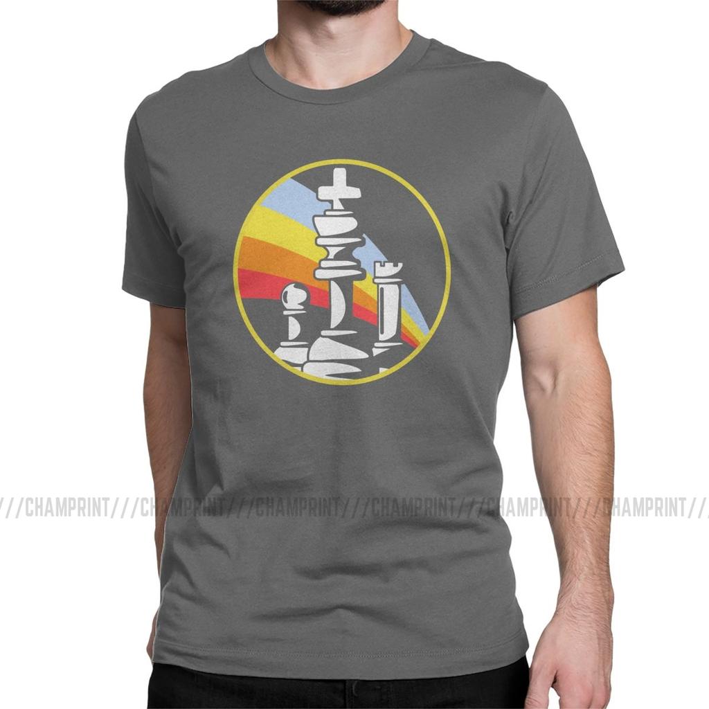 Chess Tournament Men T Shirt Intellectual Game Player Novelty Tee Shirt Short Sleeve Crew Neck T