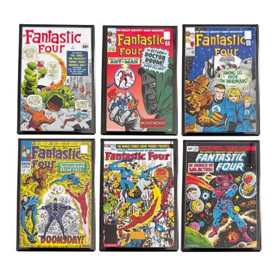 Small Planet Marvel Фантастическая Четверка Магнит Обложка Комикса Полный Набор из 6 штук