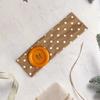 Dopamine Color Elastic Head Wrap Large Button Yoga Hairband Fashionable Polka Dot Headband  Daily